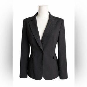 Skies Are Blue Elegant Black Blazer